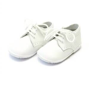 NEW ANGEL BABY boy's james shoes - baby in white